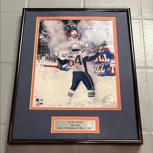 Framed PATRIOTS Memorabilia with Blue and White Accents RETRO 2003 NFL